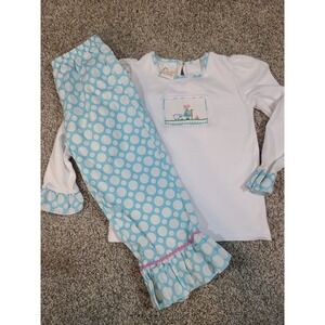 Gorgeous Toddler Girls Smocked 2 Piece Outfit Size 3t